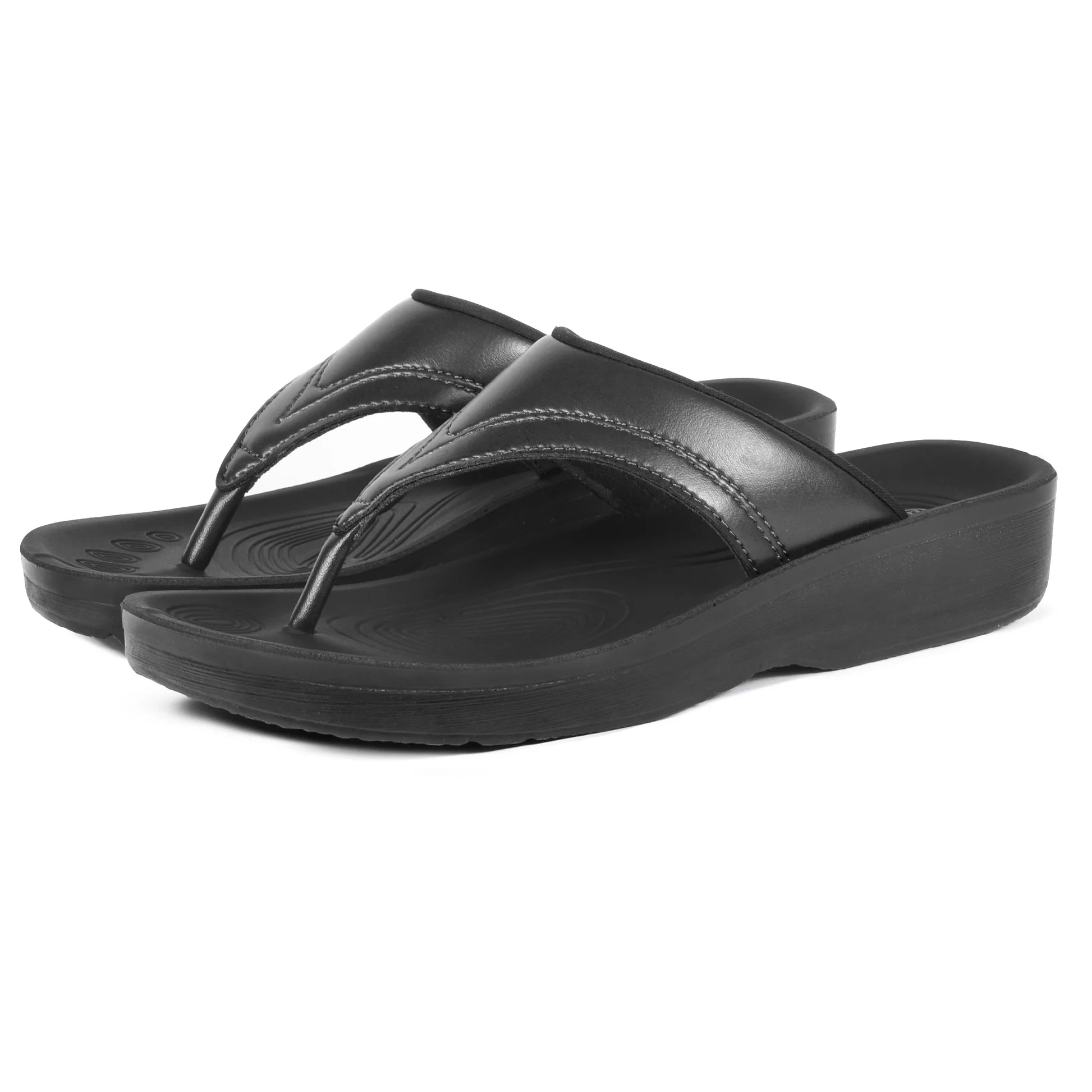 Aerothotic - Ostrya Thong Sandals For Women - Black (L0336)